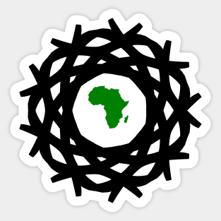 Africa - The African continent Sticker